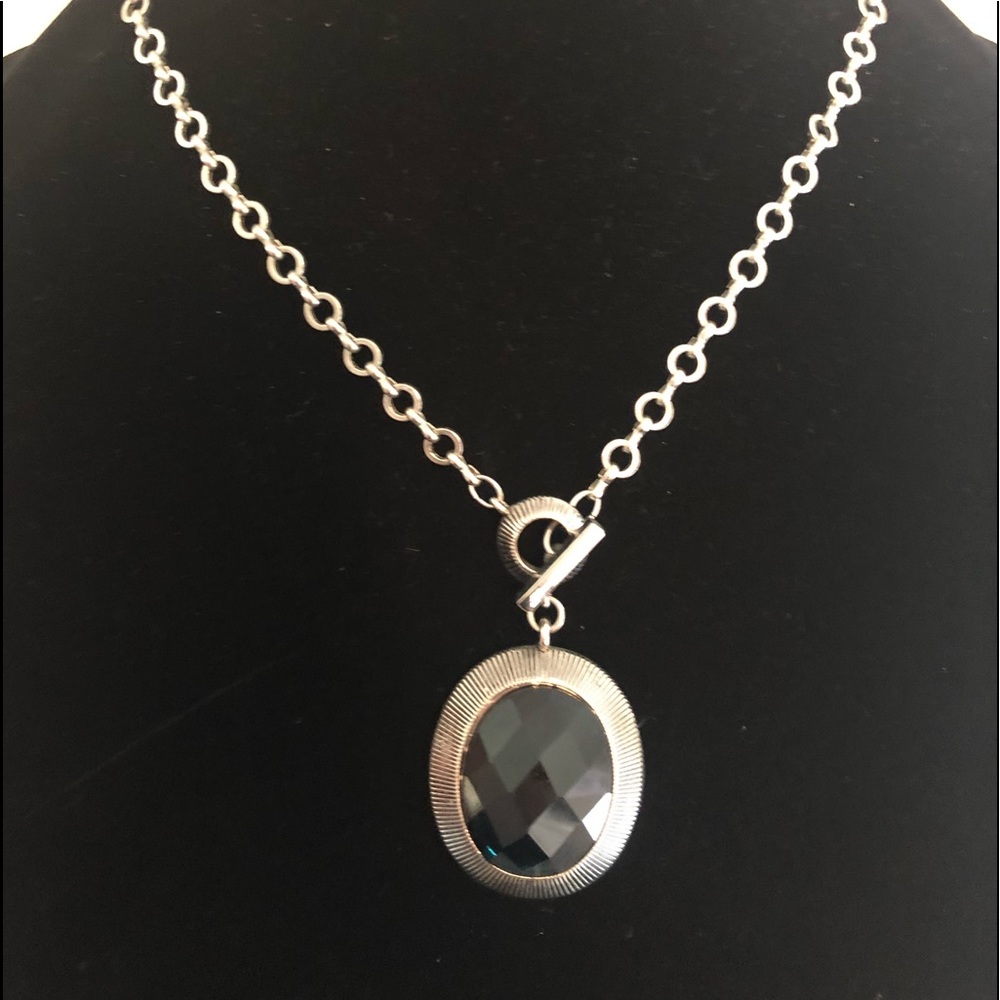 Blue stone necklace